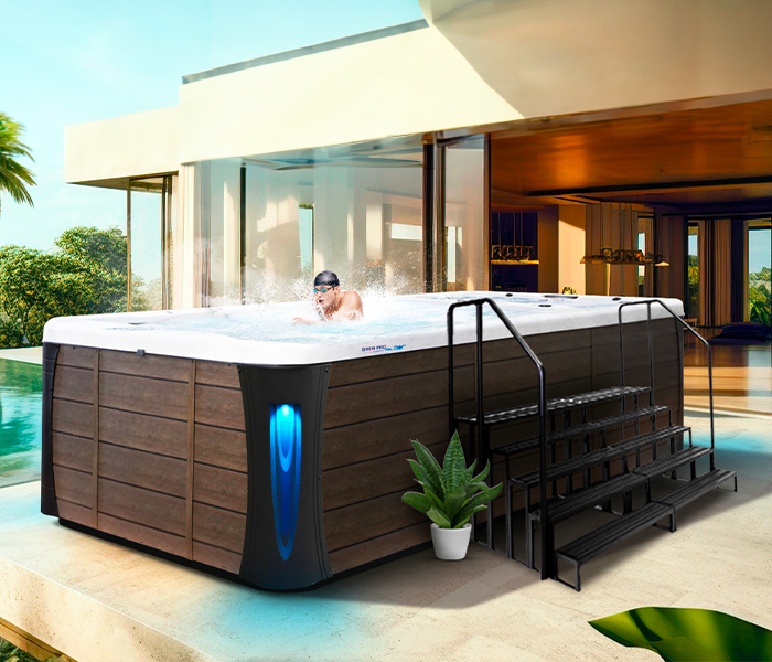 Calspas hot tub being used in a family setting - Sonora