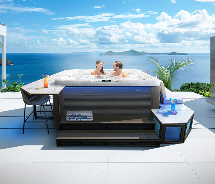 Calspas hot tub being used in a family setting - Sonora